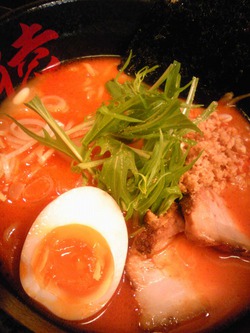 実食麺：赤猿ラーメン＠麺屋 猿