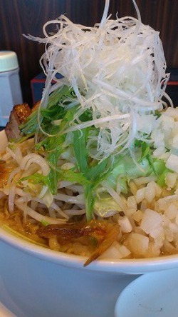 実食麺：メガ豚白エビラーメン@あっ晴れ 関店